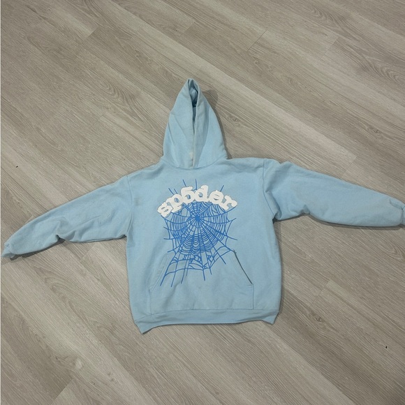 Sp5der Light Blue Hoodie (Limited Drop) Size XL